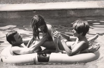 Grazia Neri. Jean-Louis, Marie et Nadine Trintignant.