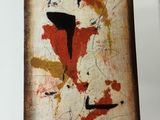 une image représentant une peinture abstraite sur une feuille de papier