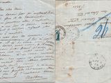 a piece of paper that has a stamp on it
