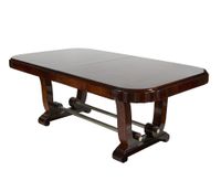 212 Table en palissandre et placage de palissandre, la ceint…