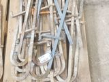 a lot of tools that are sitting on a pallet