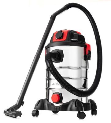 a close up of a vacuum with a hose on a white background