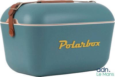 un étui bleu sur lequel est inscrit « polarx »