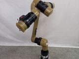 a close up of a camera on a tripod with a white background