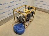 une photo représentant une pompe à eau et un tuyau devant un mur