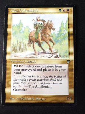 a picture of a card with a picture of a man on a horse