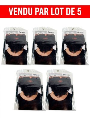 six paires de bandeaux sur lesquels est représenté le visage d'une femme