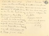 an old handwritten letter from a man who is writing a poem