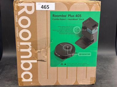 the box of the roomba plus 450 is open and ready to be used