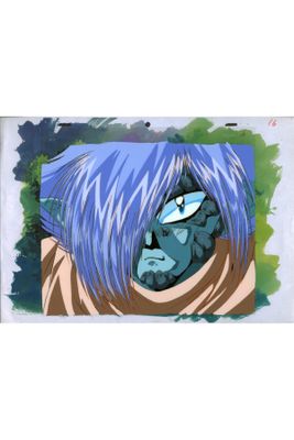an image of a picture of an anime character with blue hair