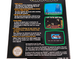 a back cover of a video game that is on the back of a box