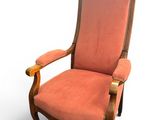 une image représentant une chaise dont l'assise est recouverte d'un tissu rose