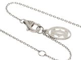 a close up of a chain with a key on a white background