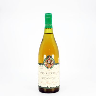 a bottle of wine that is sitting on a table