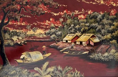 une image d'un tableau sur le mur d'une maison