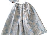 a white and blue dress on a mannequin mannequin mannequin mannequin mannequin mannequin mannequin manne
