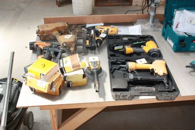 many tools on the table ready to be used