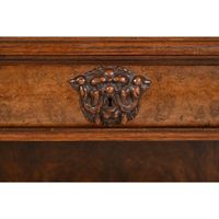 CABINET ALLEMAND en placage de ronce de noyer et de bois ind… (photo 5)