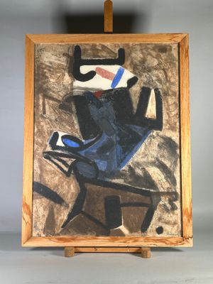 Serge HÉLÉNON (1934). Composition abstraite.