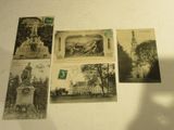 many old postcards that are on the table