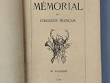 an open book with a drawing of a deer head on it