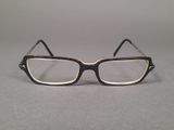 a pair of glasses that are on a table