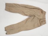 an image of a pair of khaki pants laying on a white surface