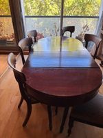 Table de salle à manger en bois et bois de placage à deux al… (photo 2)