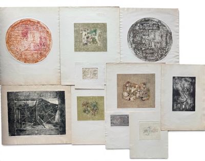 une image représentant divers types d'œuvres d'art sur un fond blanc