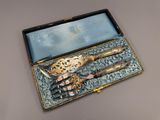 a box that has a knife, fork and spoon in it