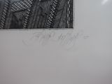 a black and white photo of a picture of a building