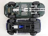 an overhead view of a green toy car with four wheels