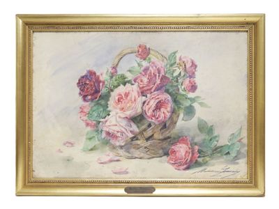 Madeleine LEMAIRE (1845-1928) : Les roses. - Photo 1