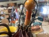 a pair of scissors and a bag in a store