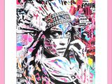 an image of a painting of a woman wearing a headdress
