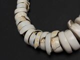 a picture of a necklace made of bone beads