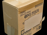 a cardboard box that has a piece of paper in it