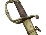 une image représentant une épée très ancienne dotée d'une très belle poignée