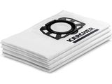 a set of three vacuum bags with a black and white logo on them