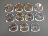 many cds that are arranged in a circle on a table