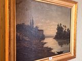 a picture of a painting hanging on the wall