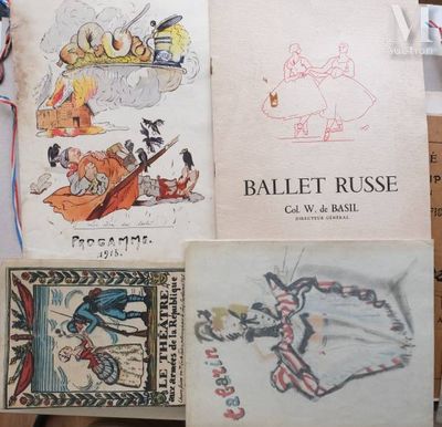 a lot of books on a table with pictures on them