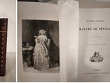 two pictures of a book with a picture of a woman in a dress