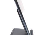 a cell phone that is sitting on a stand