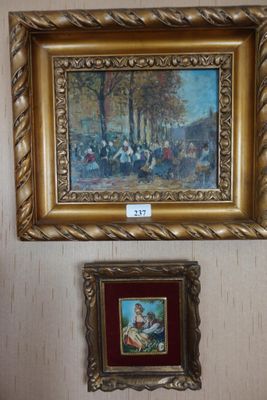 a picture of a painting hanging on the wall