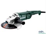 a close up of a small angle grinder on a white background