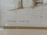 dessin d'une maison avec une porte et une fenêtre dans une pièce