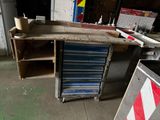 an image of a workbench in a garage