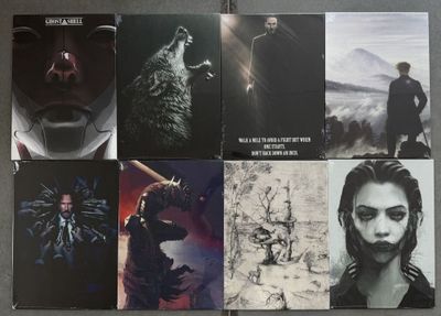 de nombreuses images différentes d'un homme avec un loup sur la tête