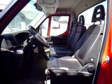 a picture of a red truck with black seats and a steering wheel
